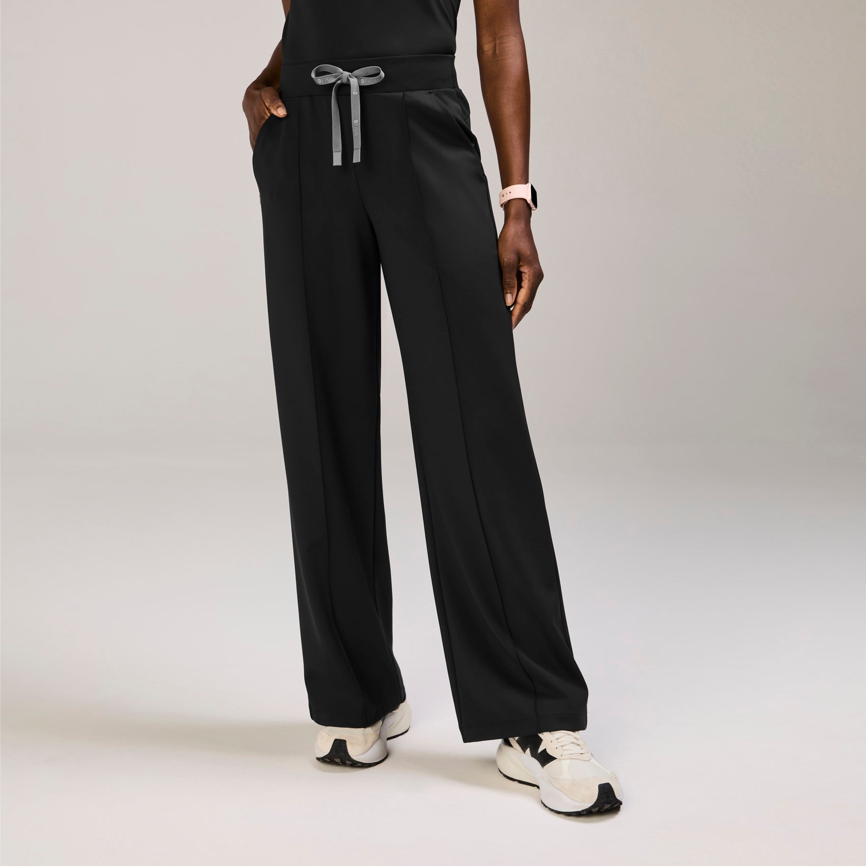 Figs High Waisted Salina FORMx Wide Leg Scrub Pants - Medical Scrub Pants, Healthcare Uniform