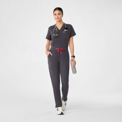 Alternative view of Figs High Waisted Yola Skinny Scrub Pants - Medical Scrub Pants, Healthcare Uniform