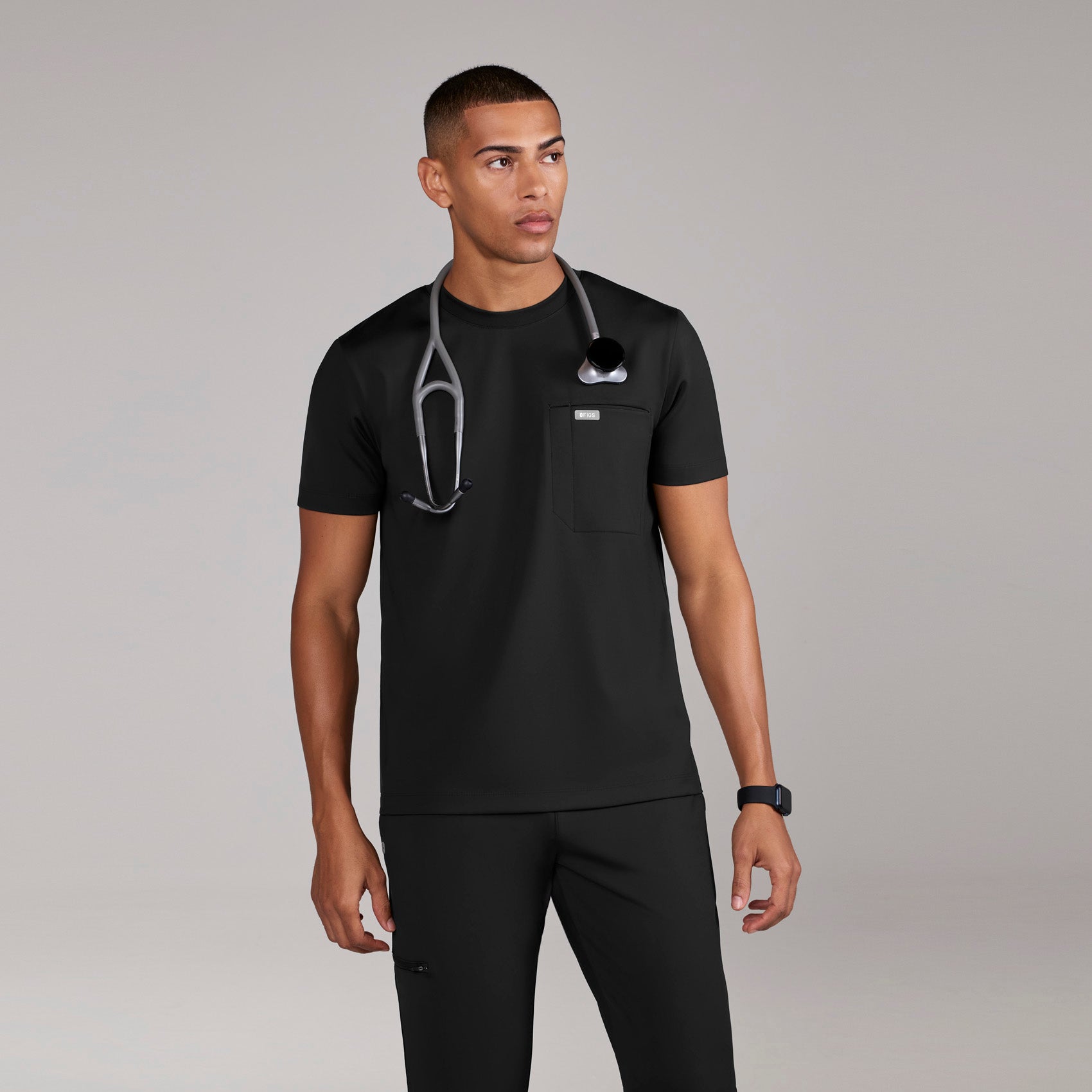 Figs Darien FORMx Crewneck Scrub Top - Medical Scrub Top, Healthcare Uniform - Image 3