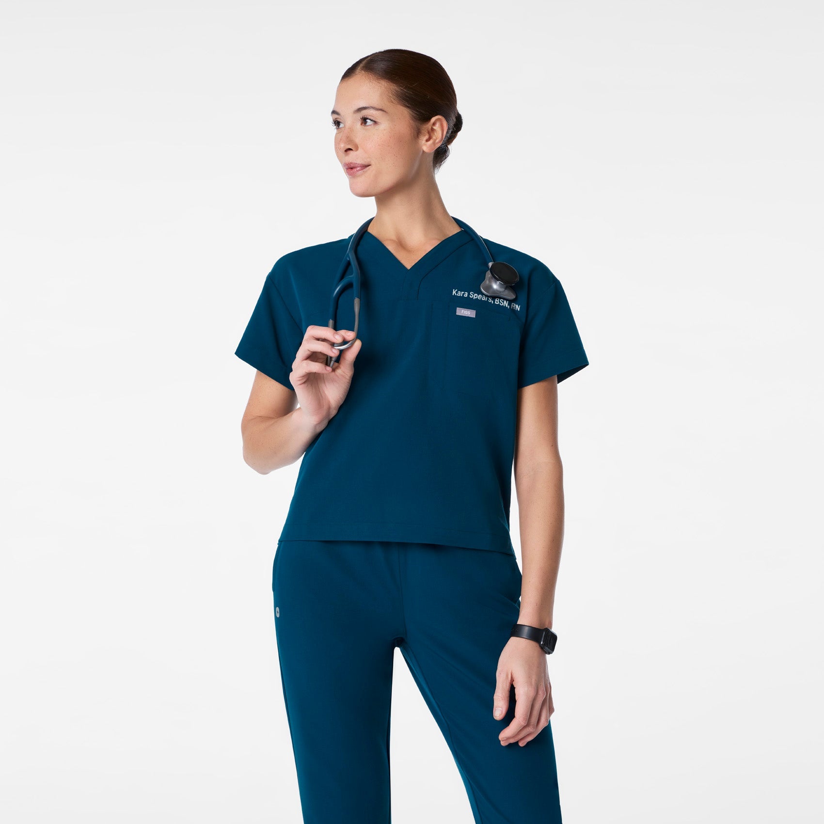 Figs Pagosa Relaxed V-Neck Scrub Top - Medical Scrub Top, Healthcare Uniform - Image 7
