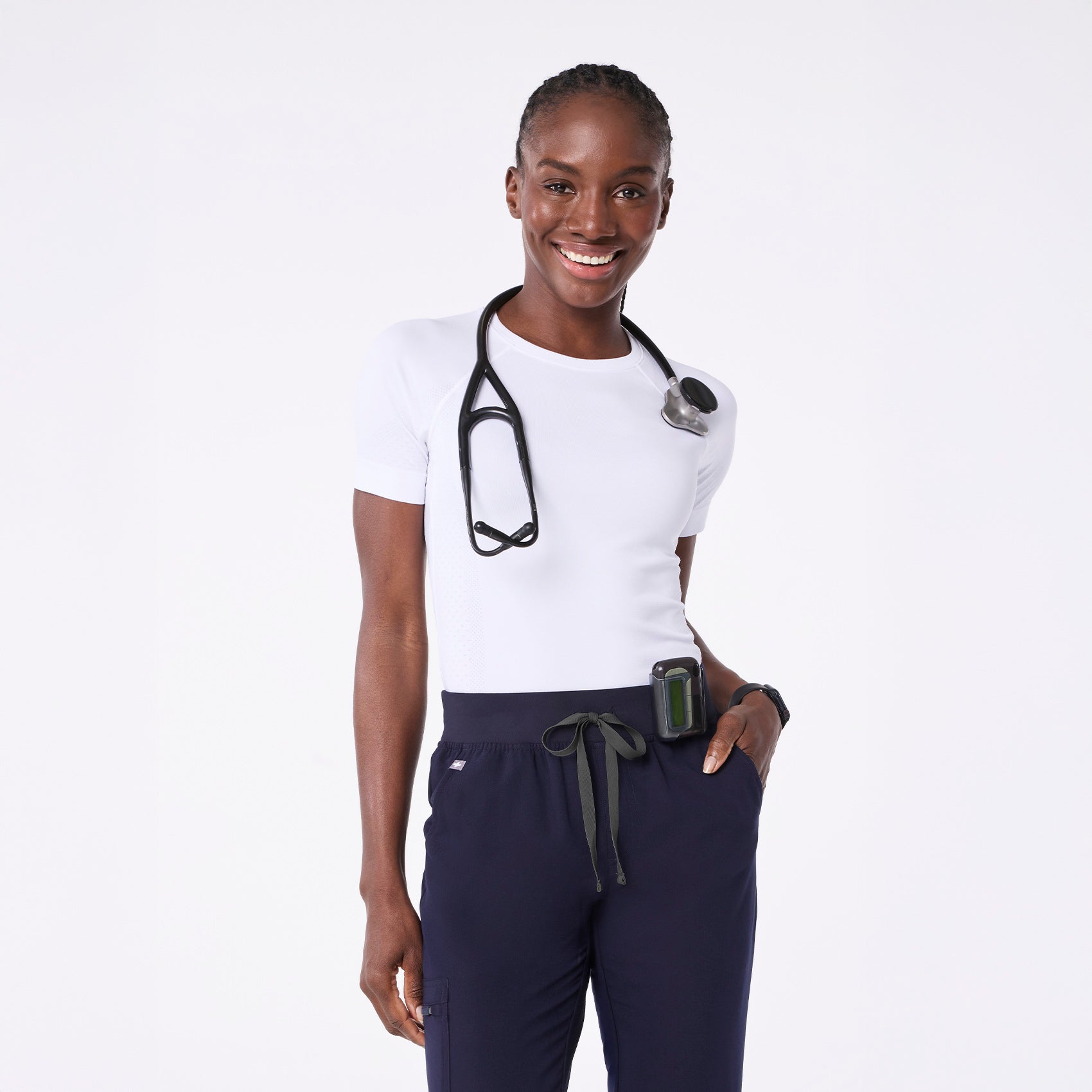 Figs Salta Seamless Shortsleeve Underscrub - Medical Scrub Pants, Healthcare Uniform - Image 7