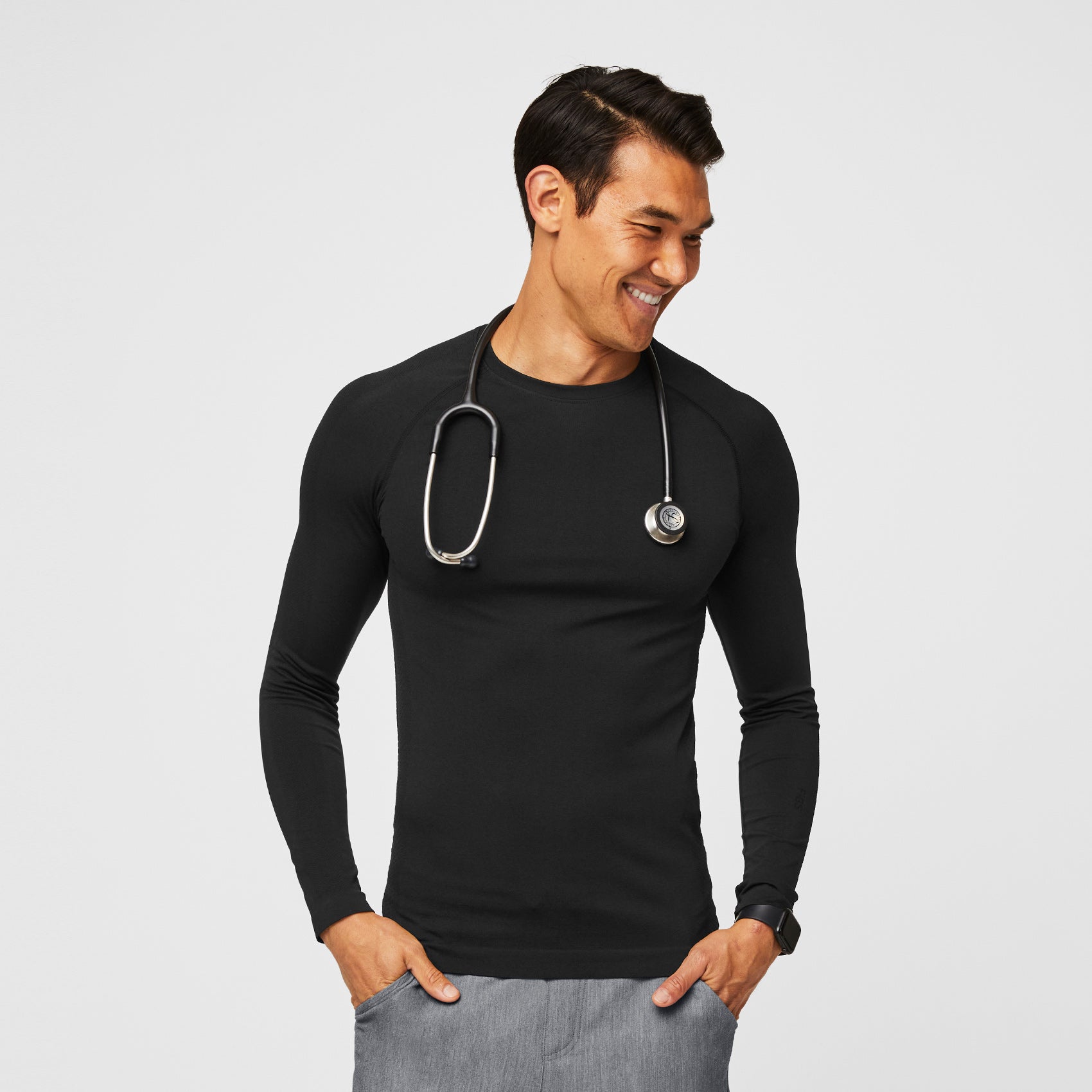 Figs Makato Seamless Longsleeve Underscrub - Medical Scrub Pants, Healthcare Uniform - Image 8