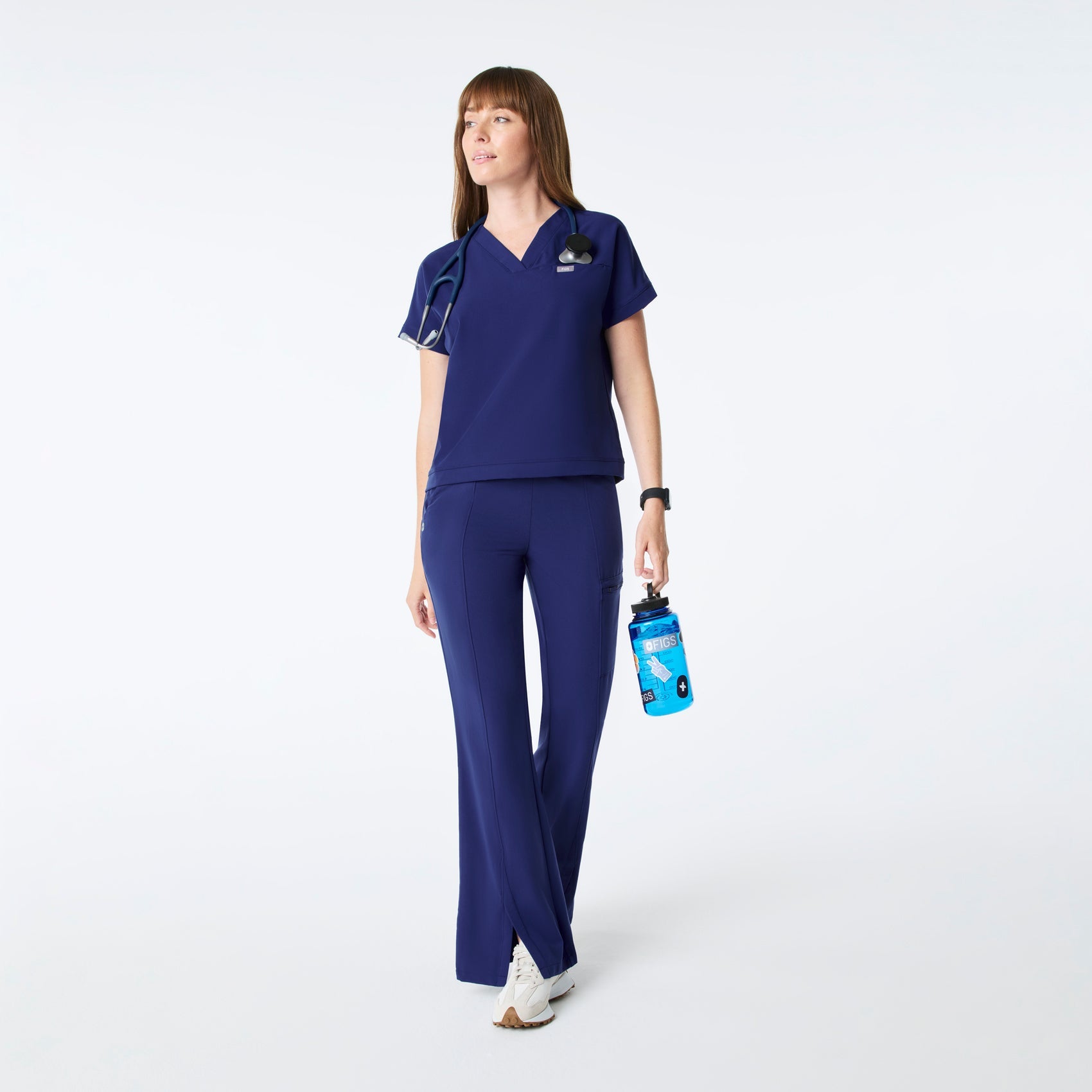 Figs Carlota Relaxed V-Neck Scrub Top - Medical Scrub Top, Healthcare Uniform - Image 3
