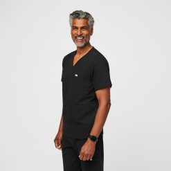 Alternative view of Figs Chisec Three-Pocket Scrub Top - Medical Scrub Top, Healthcare Uniform