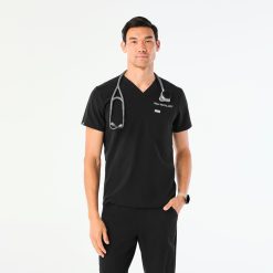 Figs Leon Three-Pocket Scrub Top - Medical Scrub Top, Healthcare Uniform