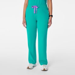 Figs High Waisted Salida Straight Leg Scrub Pants - Medical Scrub Pants, Healthcare Uniform