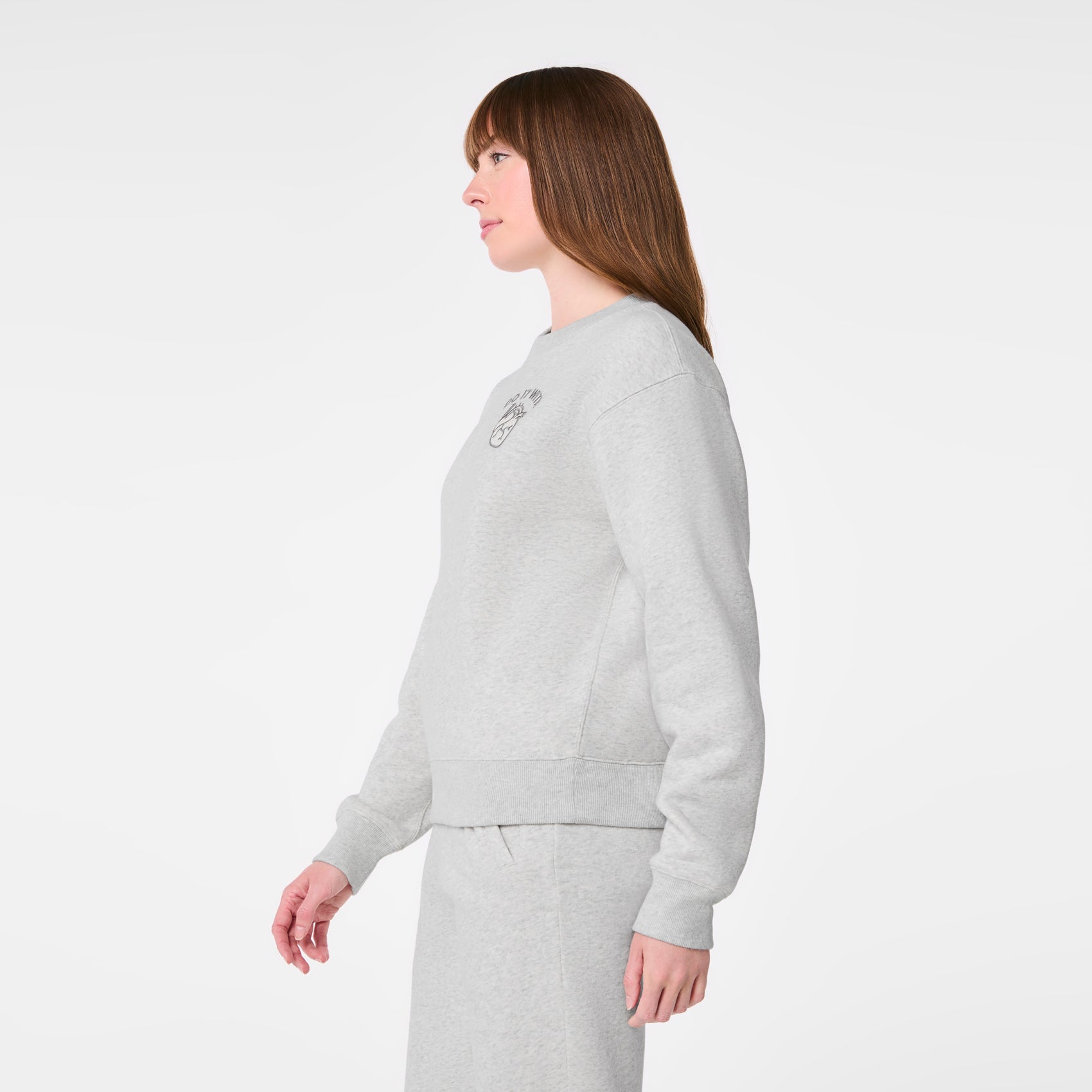 Figs Off-Shift Do It With Heart Crewneck Sweatshirt - Medical Apparel, Healthcare Workwear - Image 4