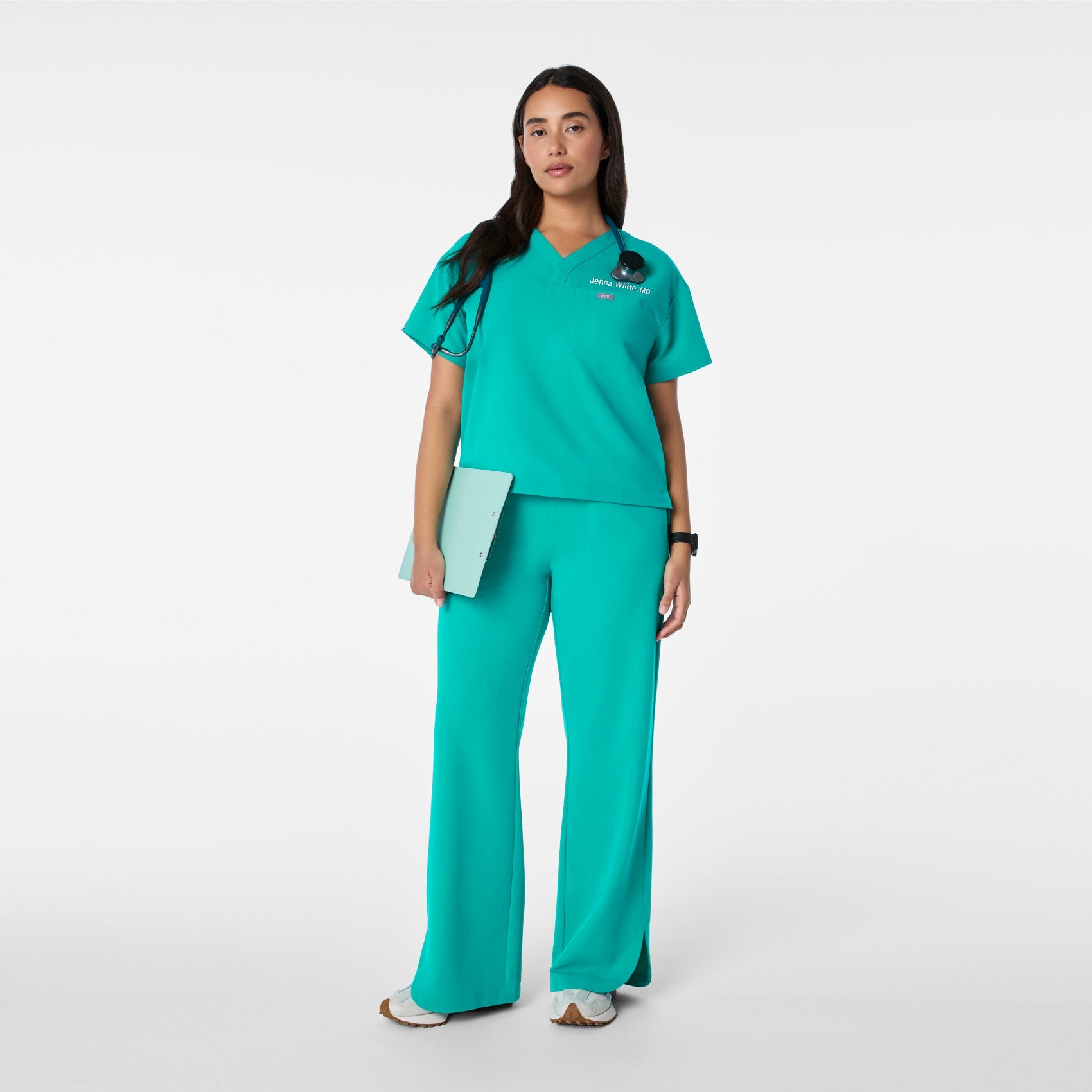 Figs Pagosa Relaxed V-Neck Scrub Top - Medical Scrub Top, Healthcare Uniform - Image 2