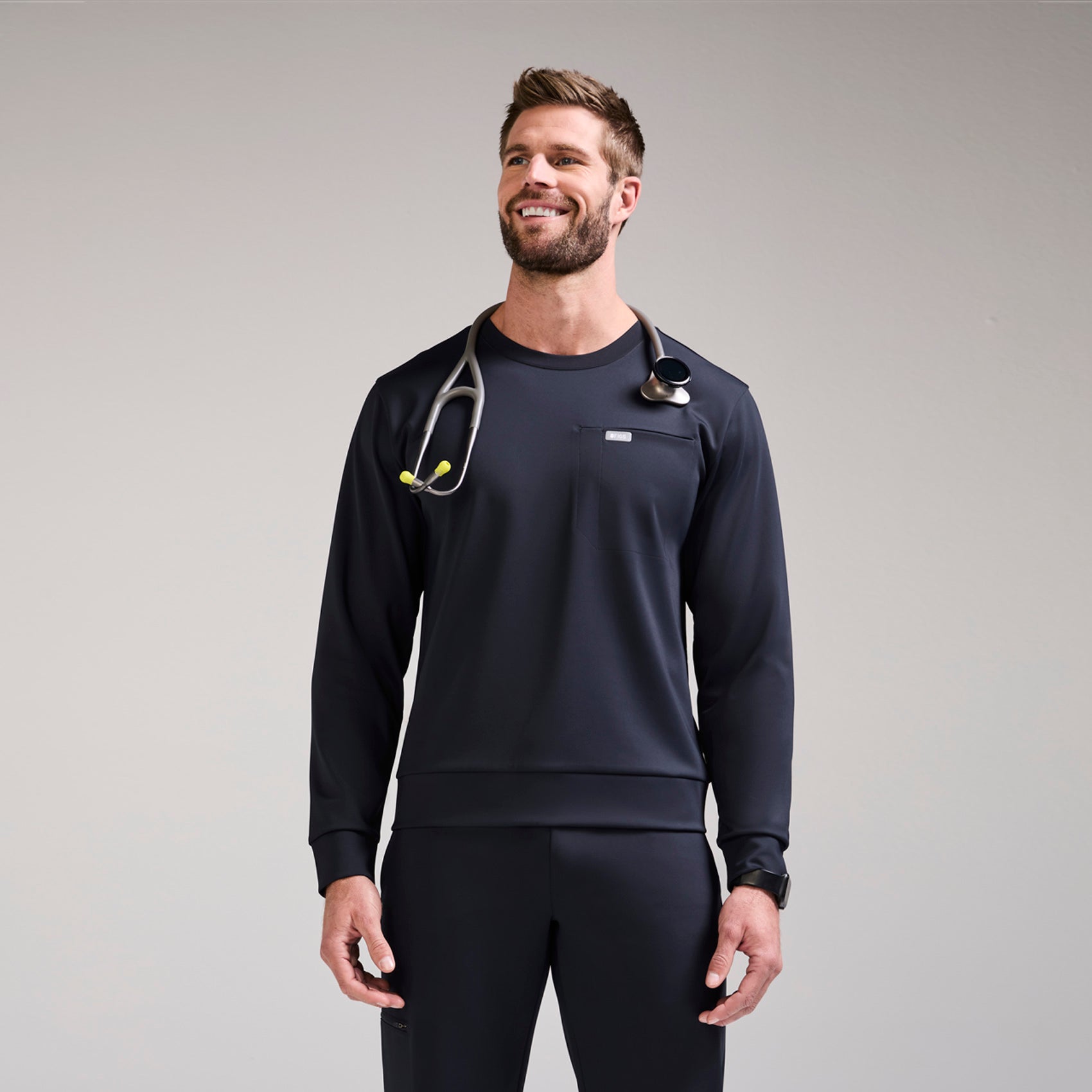 Figs Destin FORMx Crewneck Scrub Top - Medical Scrub Top, Healthcare Uniform - Image 7