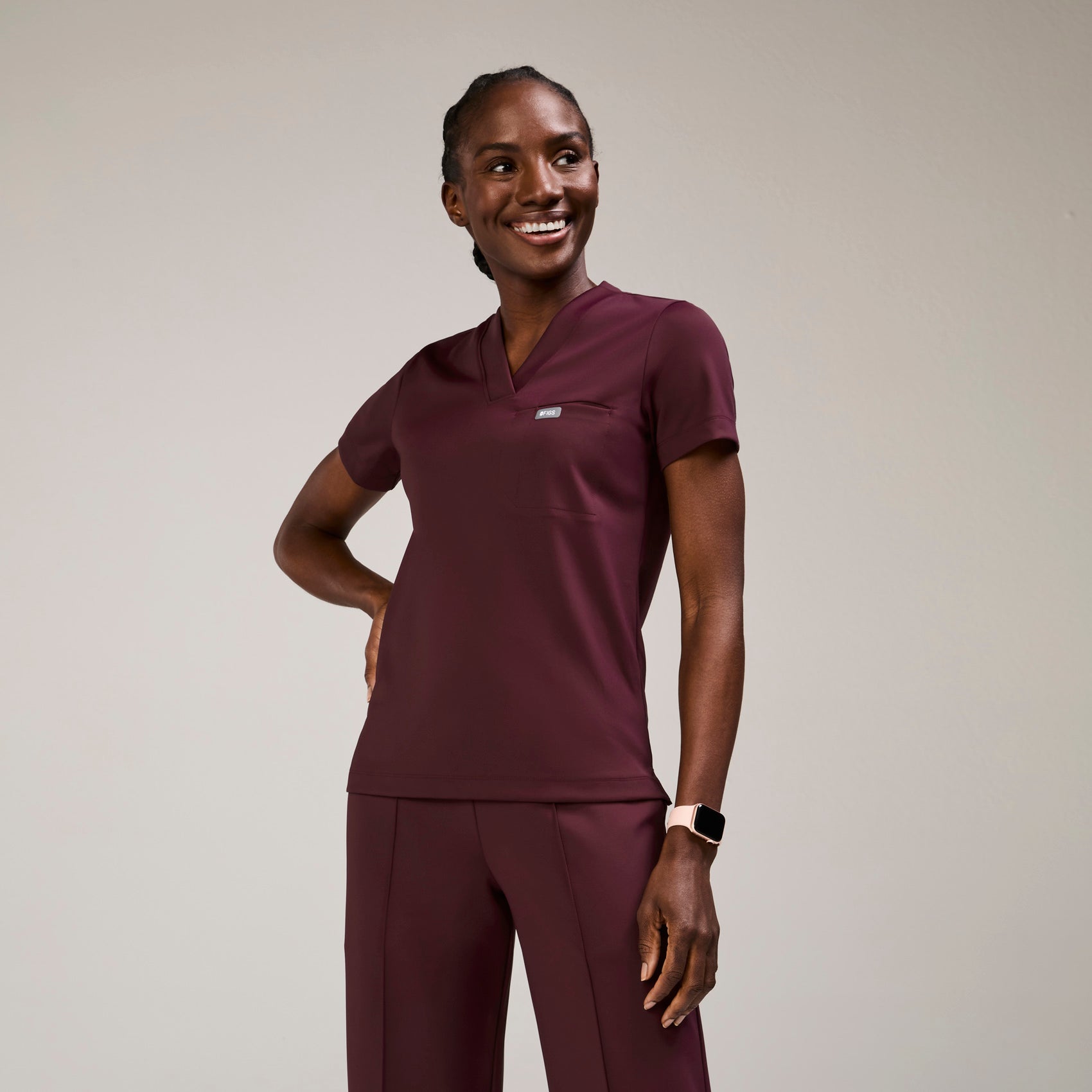 Figs Sona FORMx Slim V-Neck Scrub Top - Medical Scrub Top, Healthcare Uniform - Image 3