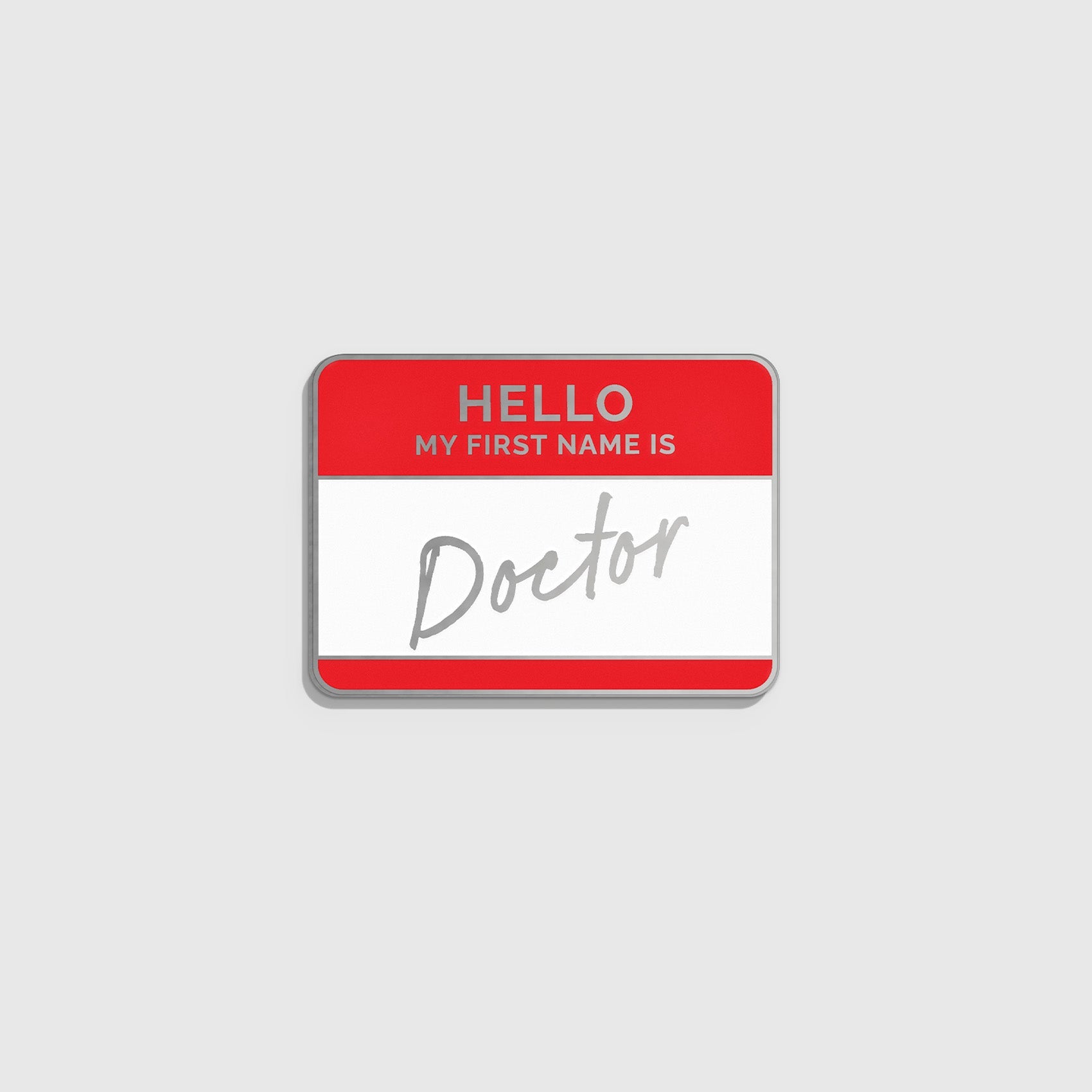 Figs | V Coterie My First Name is Doctor Enamel Pin - Medical Enamel Pin, Healthcare Accessories
