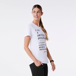 Alternative view of Figs Dental Hygienist Supersoft Shortsleeve Underscrub - Medical Scrub Pants, Healthcare Uniform