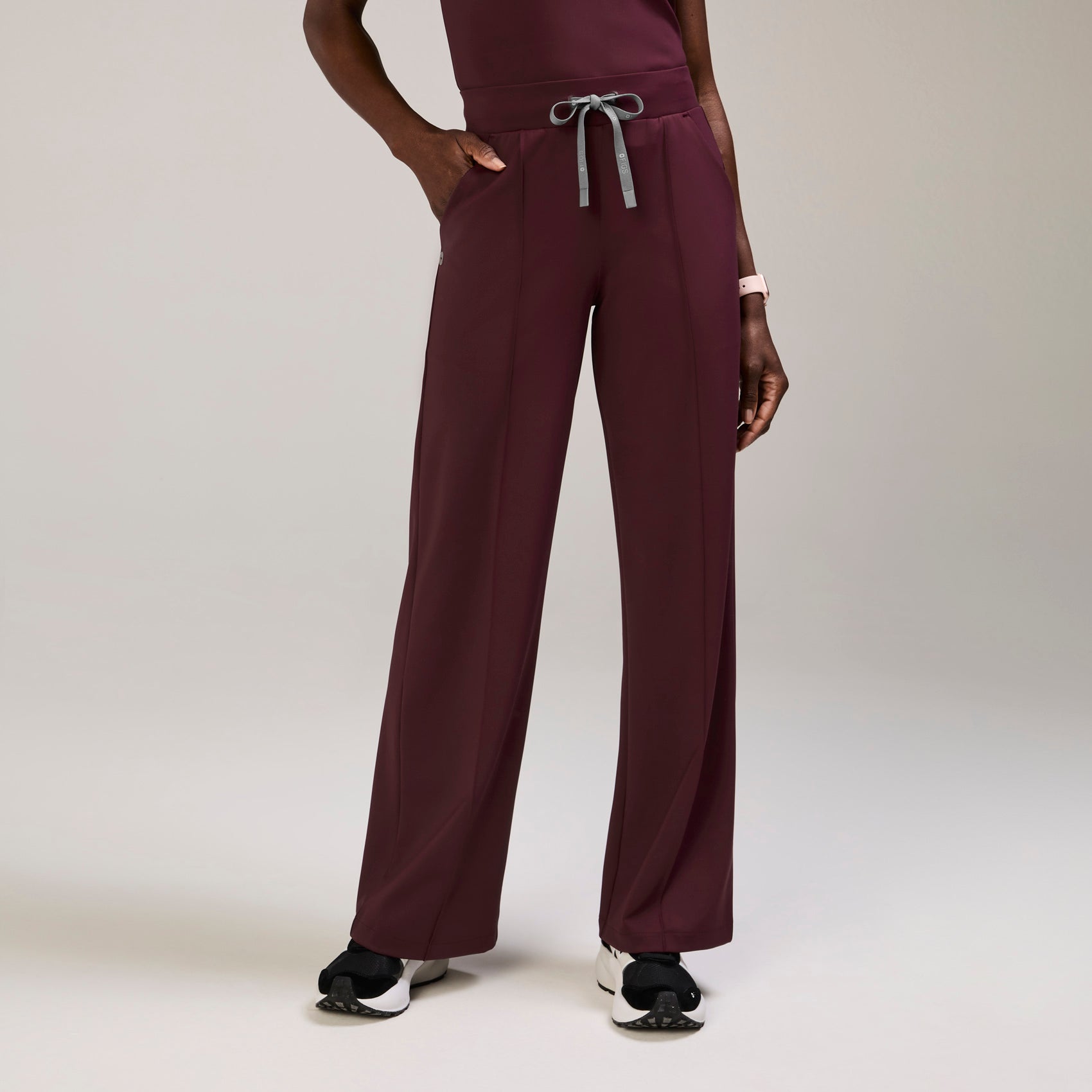 Figs High Waisted Salina FORMx Wide Leg Scrub Pants - Medical Scrub Pants, Healthcare Uniform - Image 7