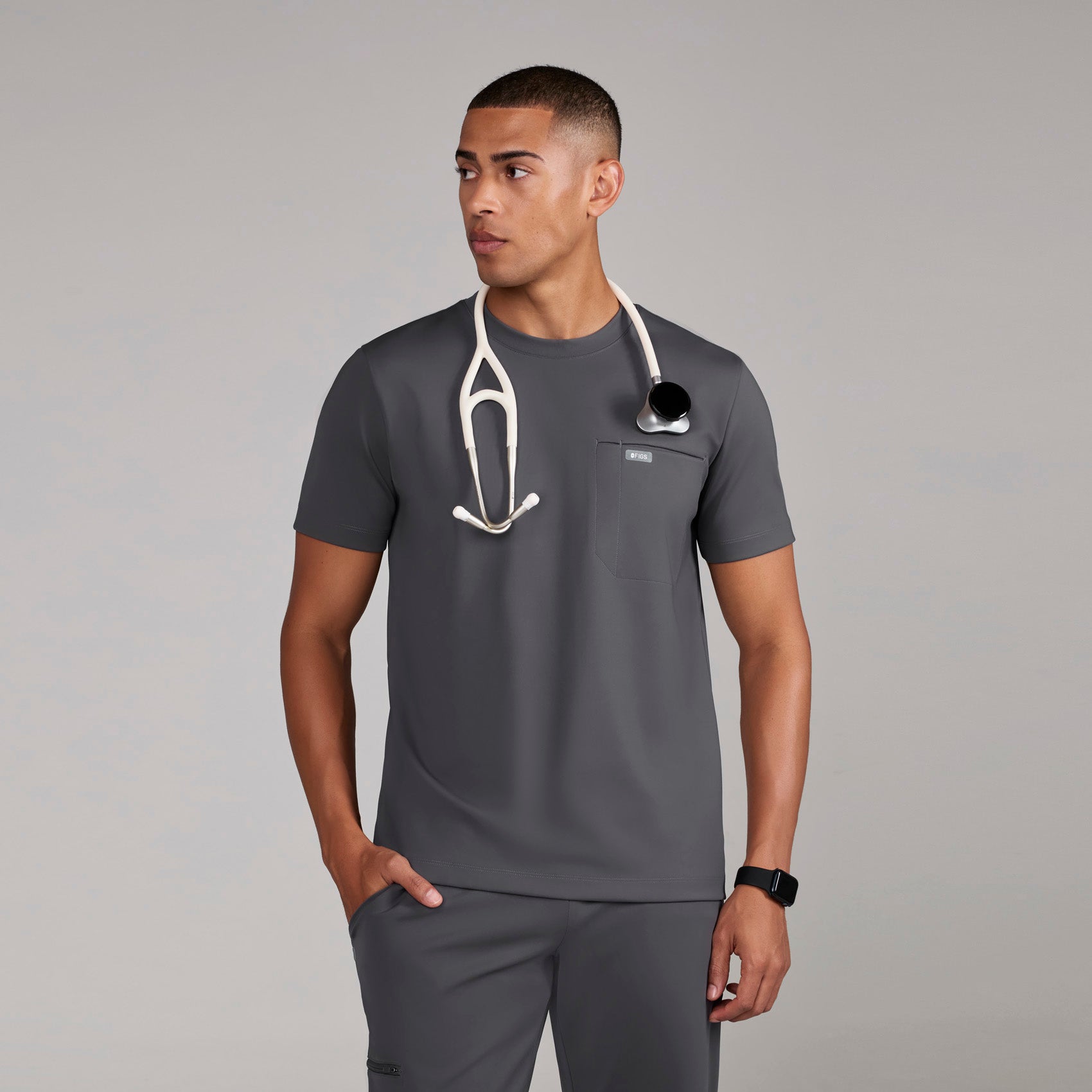 Figs Darien FORMx Crewneck Scrub Top - Medical Scrub Top, Healthcare Uniform - Image 6