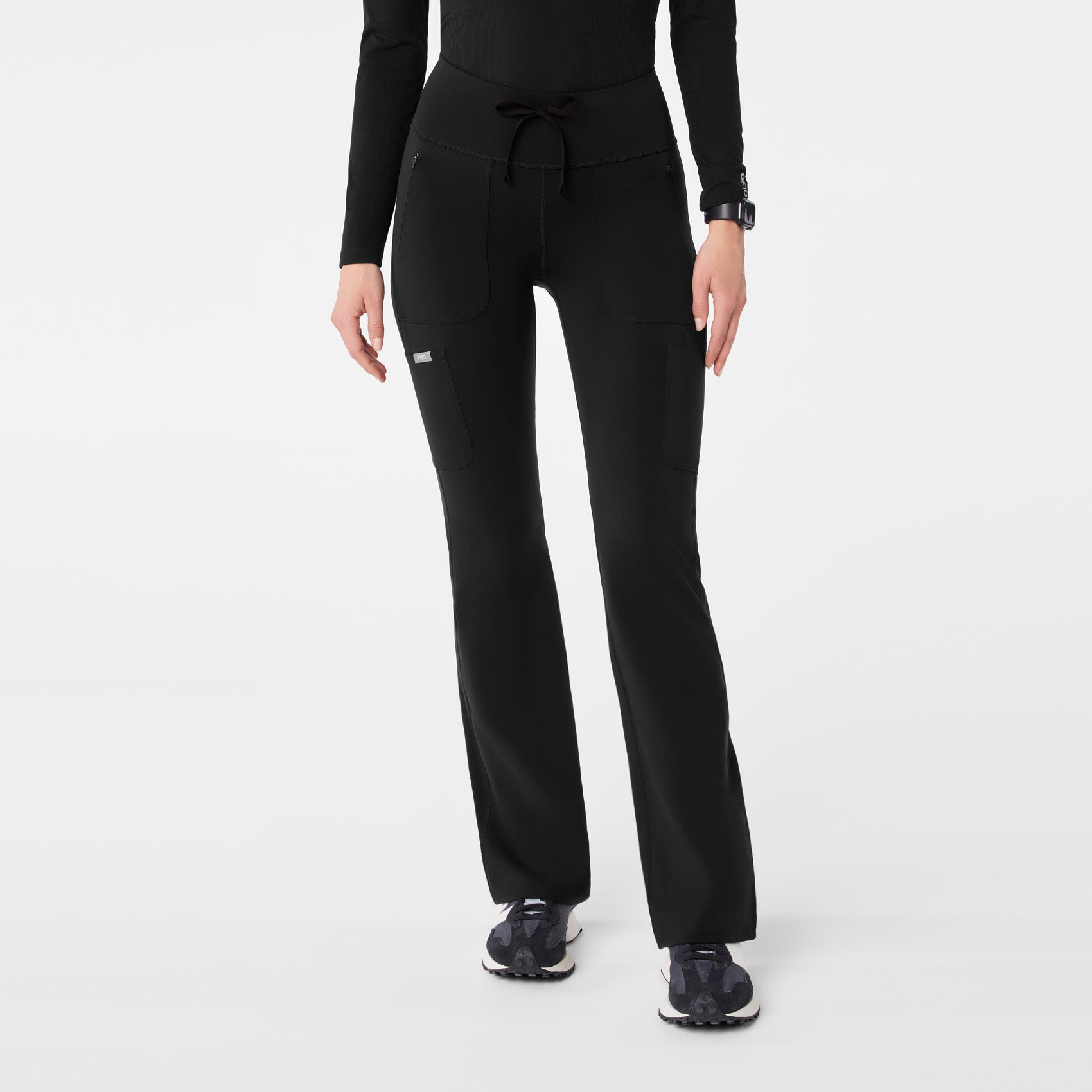 Figs High Waisted Ashland Flare ScrubLegging - Scrub Leggings, Medical Workwear - Image 3
