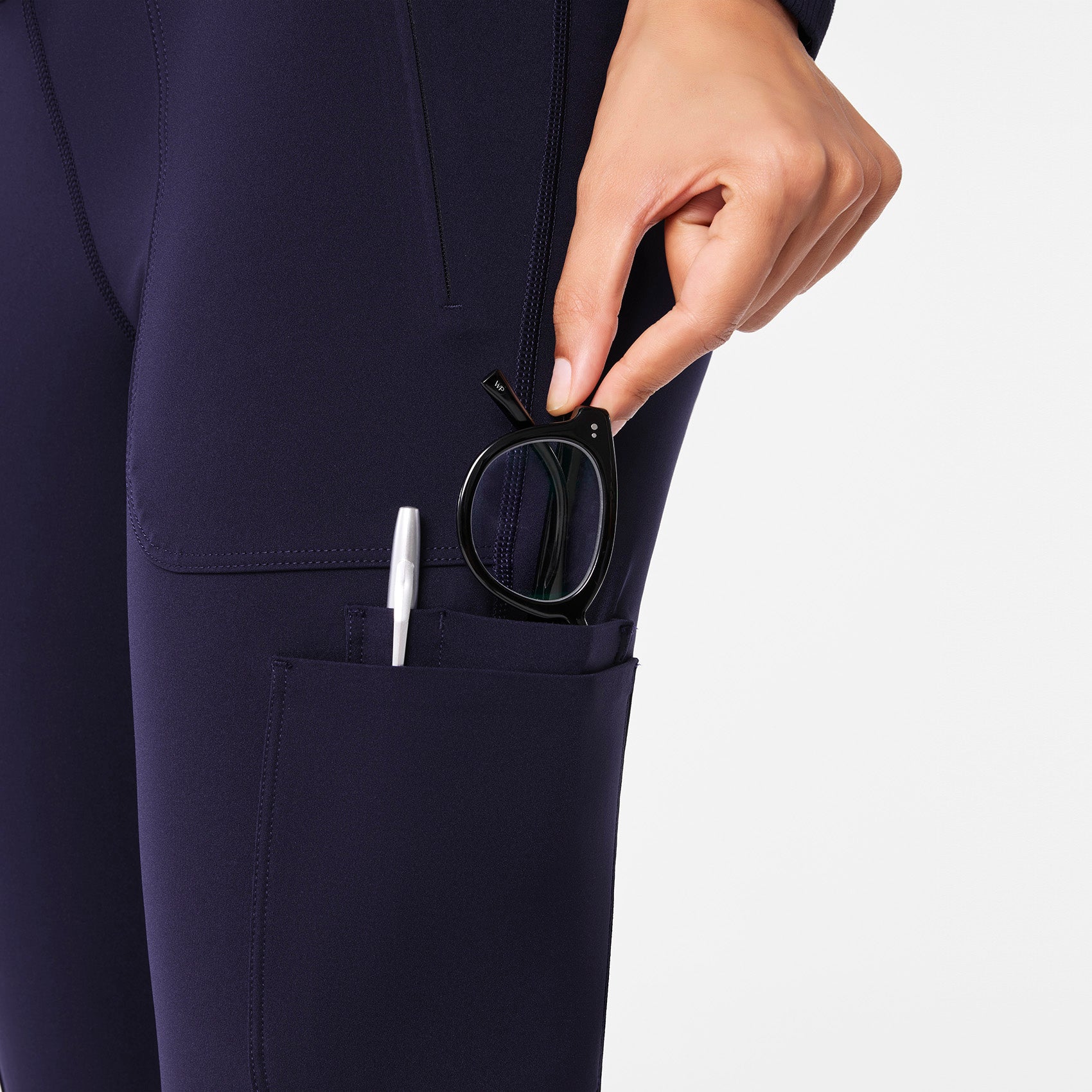 Figs High Waisted Ashland Flare ScrubLegging - Scrub Leggings, Medical Workwear - Image 10
