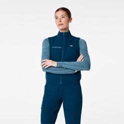 Figs Sydney Scrub Vest - Medical Scrub Jacket, Healthcare Apparel