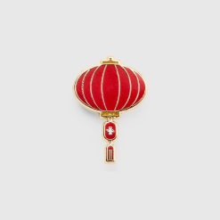 Figs | V Coterie Lunar New Year Lantern Enamel Pin - Medical Enamel Pin, Healthcare Accessories