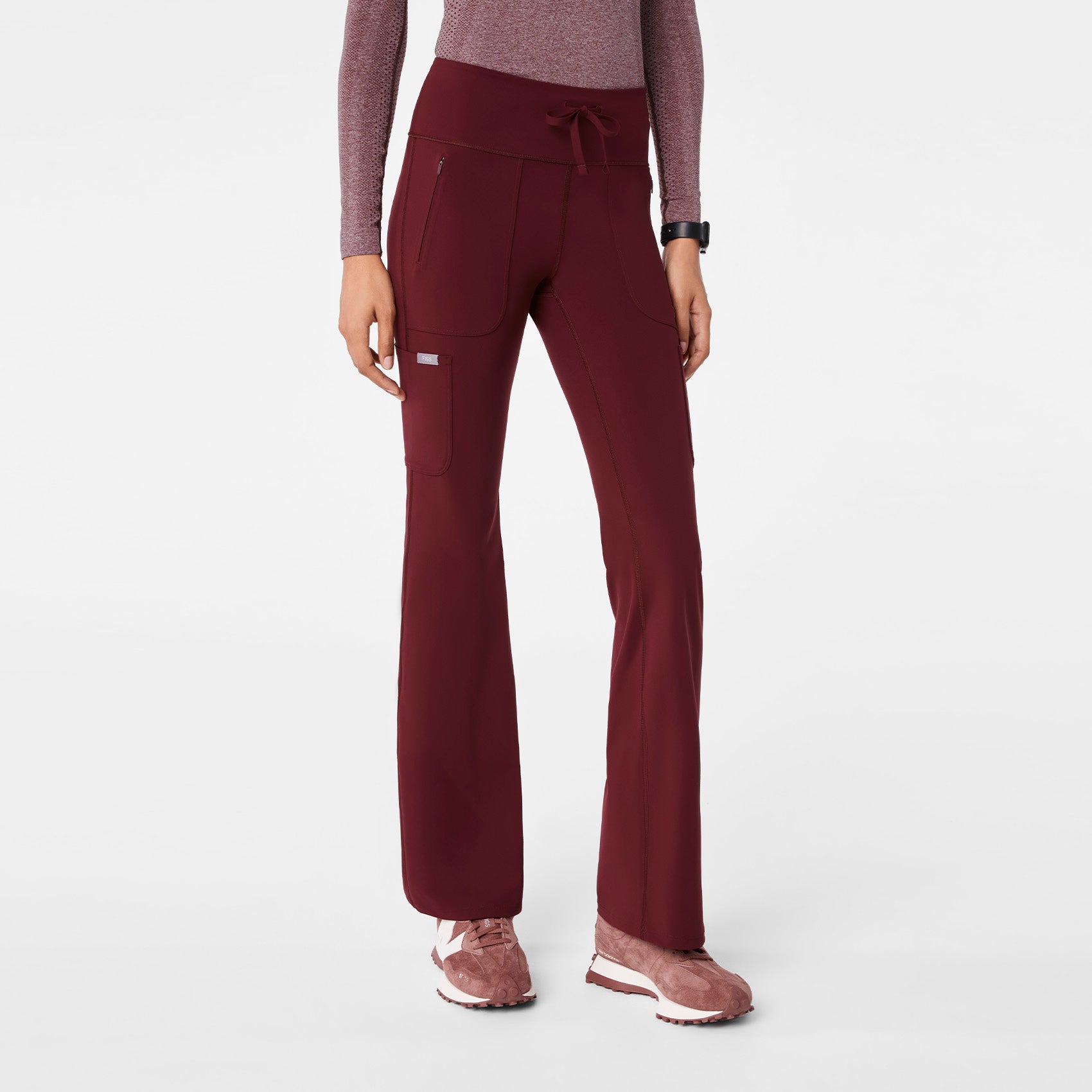 Figs High Waisted Ashland Flare ScrubLegging - Scrub Leggings, Medical Workwear - Image 7
