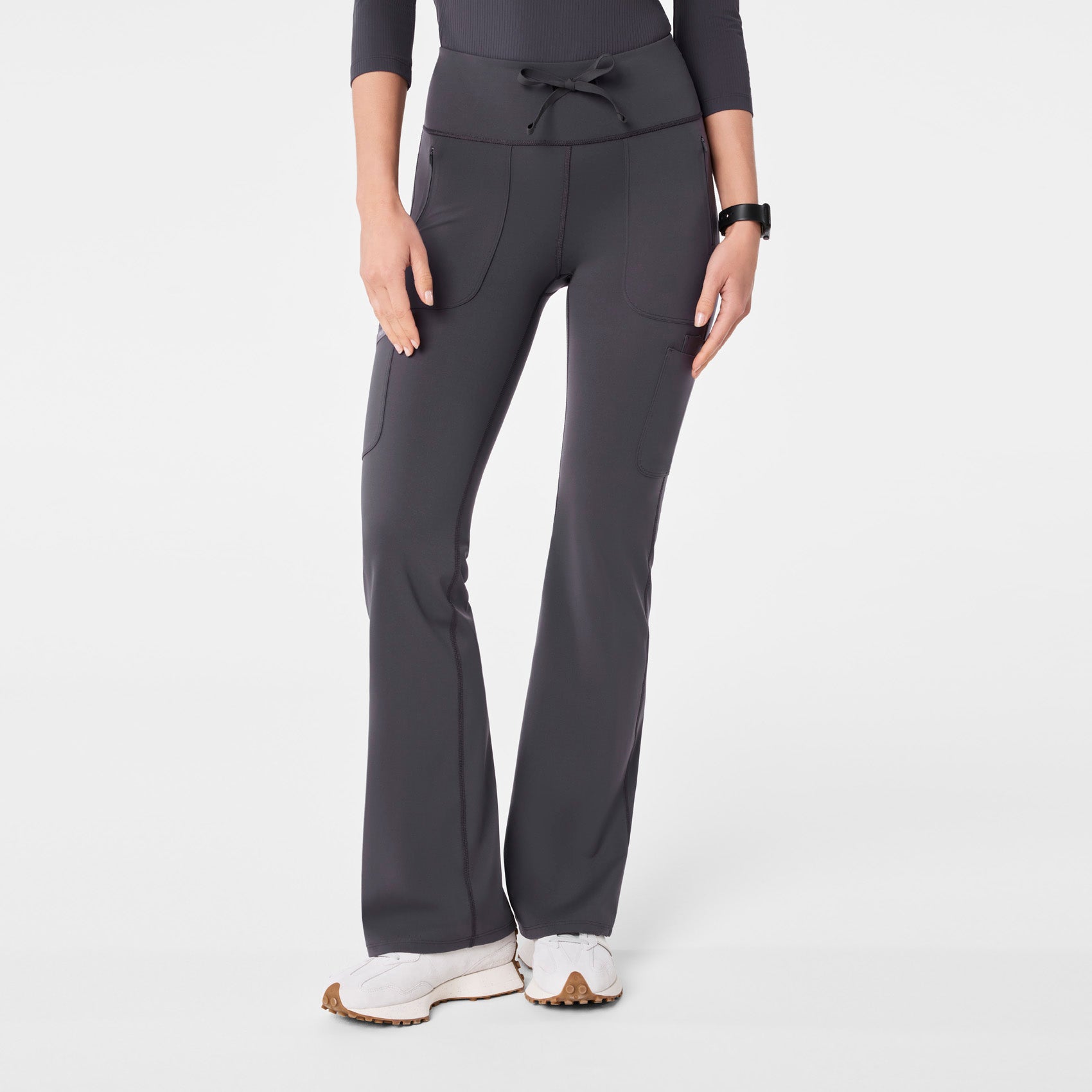 Figs High Waisted Ashland Flare ScrubLegging - Scrub Leggings, Medical Workwear - Image 5