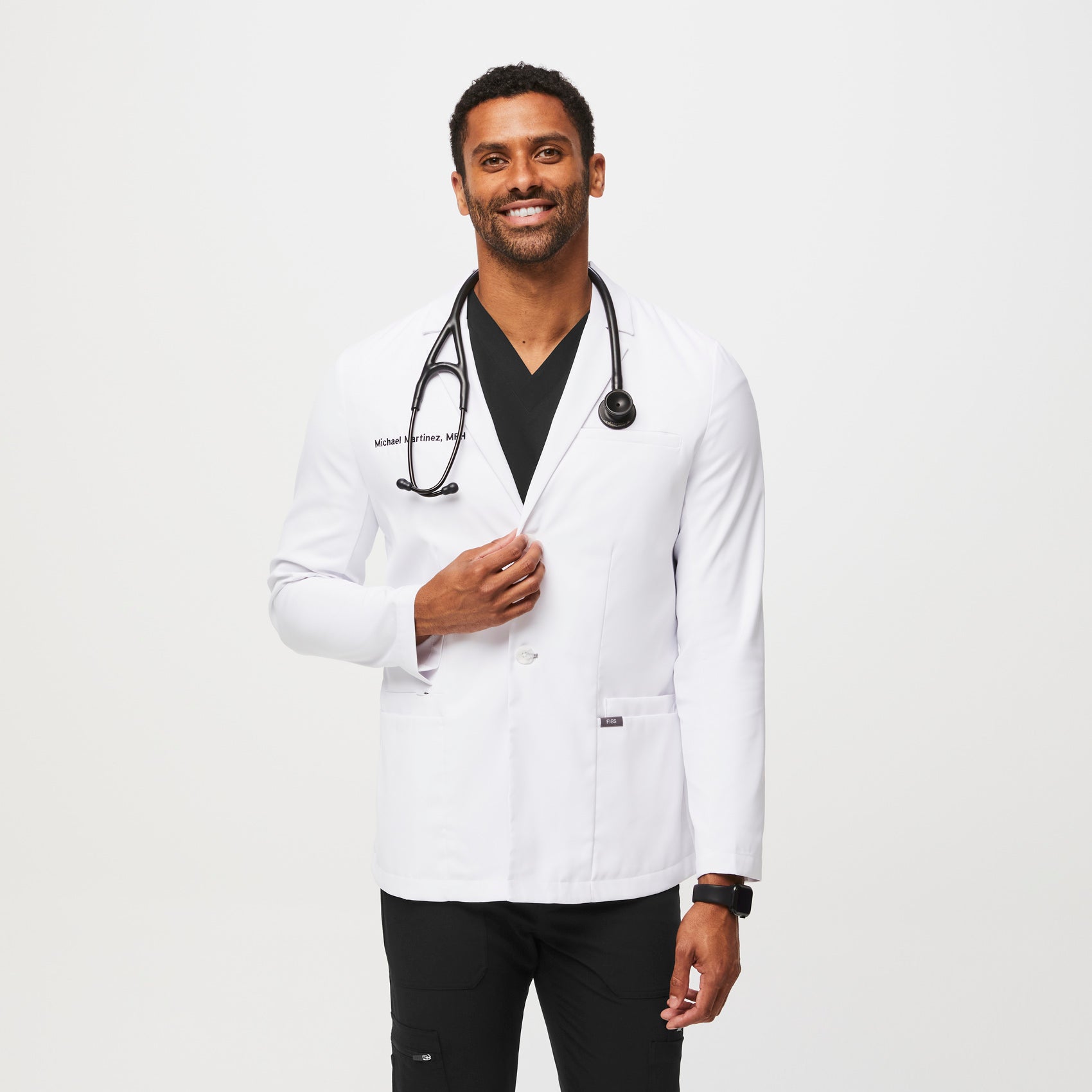 Figs Harlem Classic Short Lab Coat - Medical Lab Coat, Healthcare Workwear