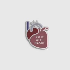 Figs | V Coterie Do it with Heart Enamel Pin - Medical Enamel Pin, Healthcare Accessories