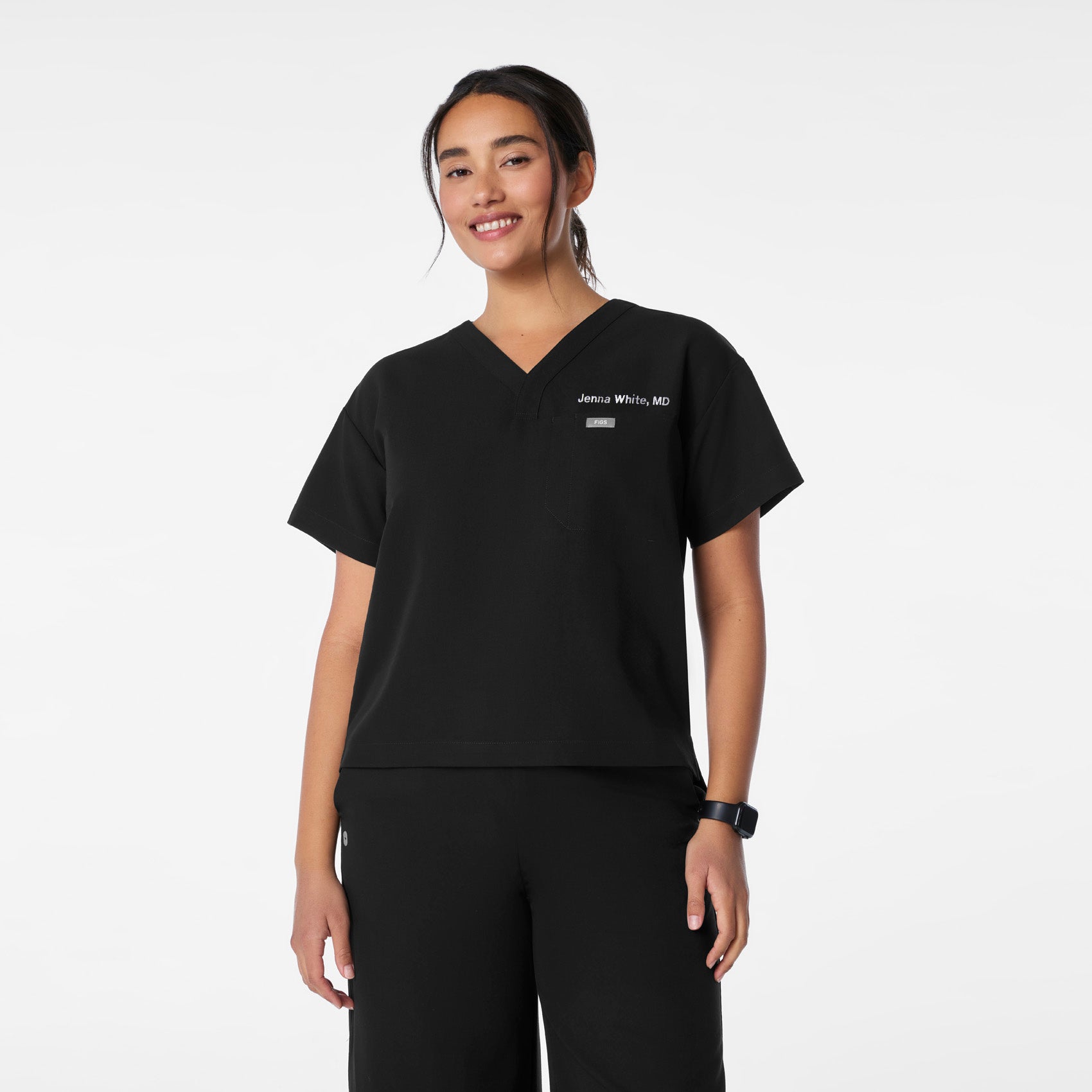 Figs Pagosa Relaxed V-Neck Scrub Top - Medical Scrub Top, Healthcare Uniform - Image 3