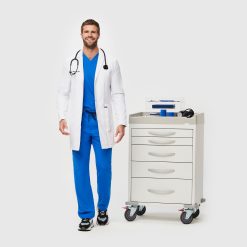 Alternative view of Figs Harlem Slim Long Lab Coat - Medical Lab Coat, Healthcare Workwear